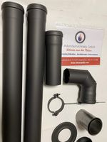 Pelletset Rauchrohrset DN 80 mm schwarz Pellet NEU Set Ofenrohr Nordrhein-Westfalen - Wiehl Vorschau