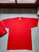 5  T-Shirt rot Größe M aus 100% Baumwolle Sachsen - Klingenthal Vorschau