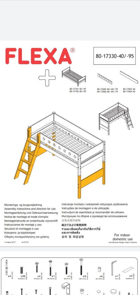 Umbauset Flexa White Mittelhohes Bett 17330 17606 ohne Leiter in Warstein