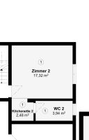Neu Sanierte 1-Zimmerwohnung mit eigener Küche, Bad und Toilette Stuttgart - Rohracker Vorschau