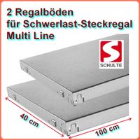 2 Böden für SCHULTE Multiline Stecksystem-Regal 190x100x40 Brandenburg - Stahnsdorf Vorschau