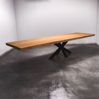 Baumstamm Esstisch 3.6m x 1.1m Nachhaltig Massivholztisch aus 1 Stück Holz Bohlentisch Baumkantentisch Baumstammkanten Wohnzimmertisch Holztisch Design Tisch Stahlbeine Edelstahl Tischbeine Nordrhein-Westfalen - Ochtrup Vorschau