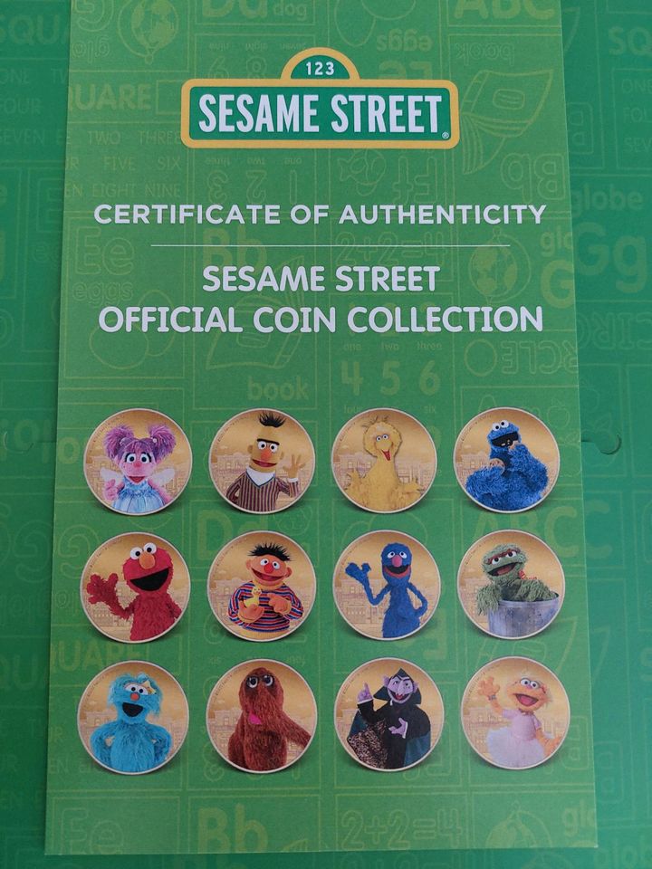 Sammelmünzen Sesamstrasse Sesame Street in Finnentrop