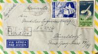 Versandtes Briefkuvert v. 1953 aus São Paulo/Brasilien Bayern - Augsburg Vorschau