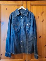 Jeansbluse dunkelblau, Jeans Bluse Bayern - Tacherting Vorschau