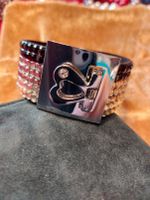 Modeschmuck Armband Kunststoff Herzverschlüß Strassstein Vintage Hannover - Vahrenwald-List Vorschau