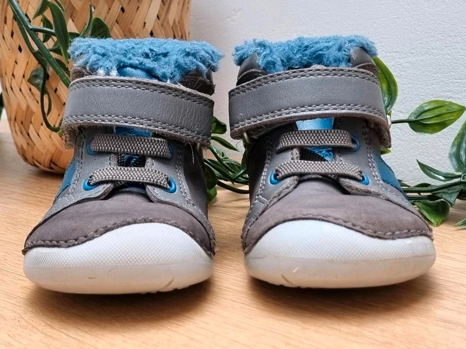 Elefanten Gr. 21 Lauflernschuhe Leder braun blau gefüttert in Erbach