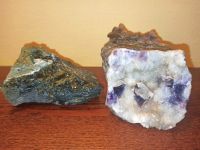 2 Rohsteine, Heilsteine: Amethyst, Bergkristall, Siderit, 2050 g München - Untergiesing-Harlaching Vorschau
