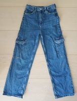 H&M Cargojeans Jeans wide High Waist 152 blau Niedersachsen - Braunschweig Vorschau