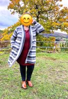 Jacke Damen Long Cardigan selbst genäht, Handmade 48/50 Hessen - Volkmarsen Vorschau