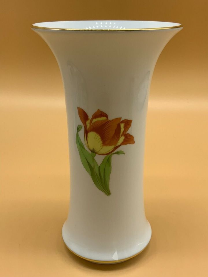 TROMPETENVASE VASE HEREND PORZELLAN BLUMEN OHNE CHIPS 22cm HOCH - Versand kostenlos - Wir sind für Sie da lokal in 86830 Schwabmünchen oder online ARTHOME24 in Schwabmünchen