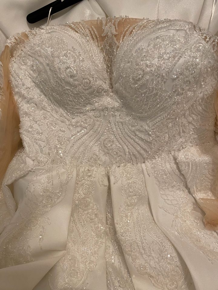 Hochzeit Kleid Dügün Elbise Brautkleid Standesamt Hochzeitkleid in Übach-Palenberg