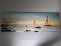 Leinwandbild Wandbild Bild Segelschiffe im Meer, 120x40 cm Baden-Württemberg - Kernen im Remstal Vorschau