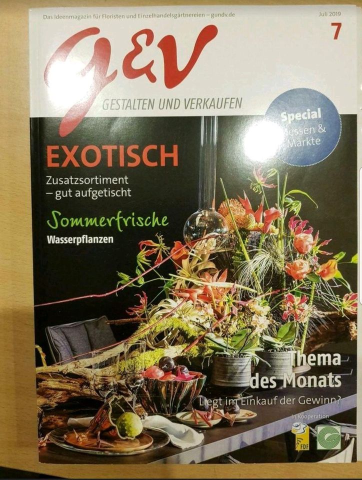 Fachzeitschrift Florist / Gärtner G&V Gestalten & Verkaufen 2019 in Freudenberg