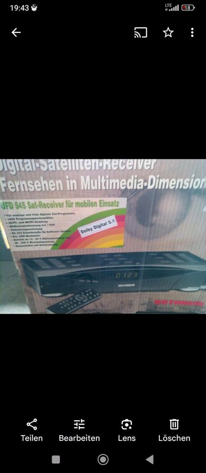 Receiver tv Fernseher Satelliten Receiver 500€ Neu Antenne in Mülheim (Ruhr)