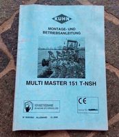 Kuhn Pflug Multi Master 151 T-NSH Montage- und Betriebsanleitung Bayern - Regensburg Vorschau