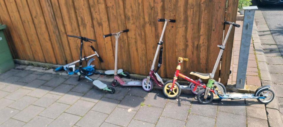 Kinderroller Scooter und Laufrad in Hirschaid