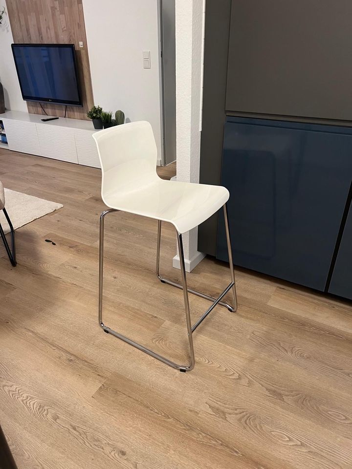 Nur heute! 3 x IKEA GLENN Barhocker, weiß, verchromt 66cm. in Köln