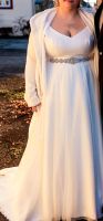 Edles zweiteiliges Brautkleid, Hochzeitskleid, A-Linie weiß 42-46 Nordrhein-Westfalen - Hilchenbach Vorschau