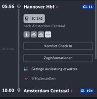 Bahnfahrt Hannover- Amsterdam Hessen - Kassel Vorschau