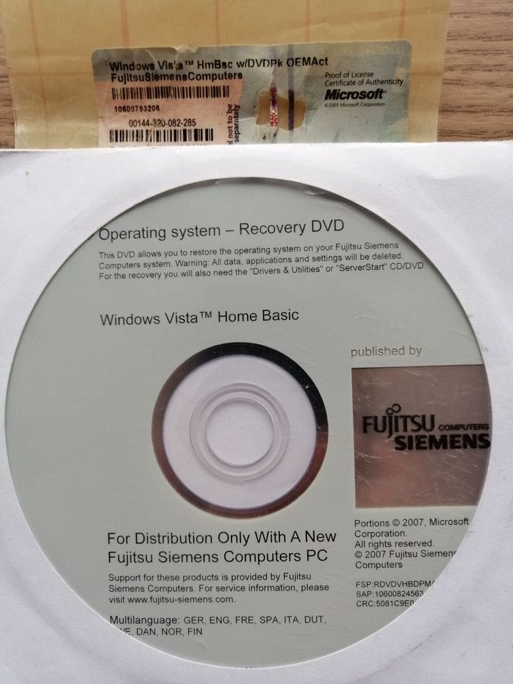 Windows Vista Home Basic in Achim