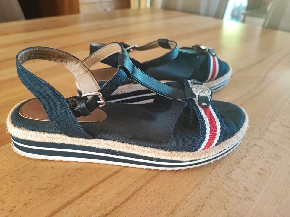 Sandalen Tom Tailor Denim, dunkelblau, Gr. 39 in Troisdorf