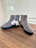 Högl NEU grau Schuhe Stiefeletten Leder gefüttert 39 6 Brandenburg - Oranienburg Vorschau