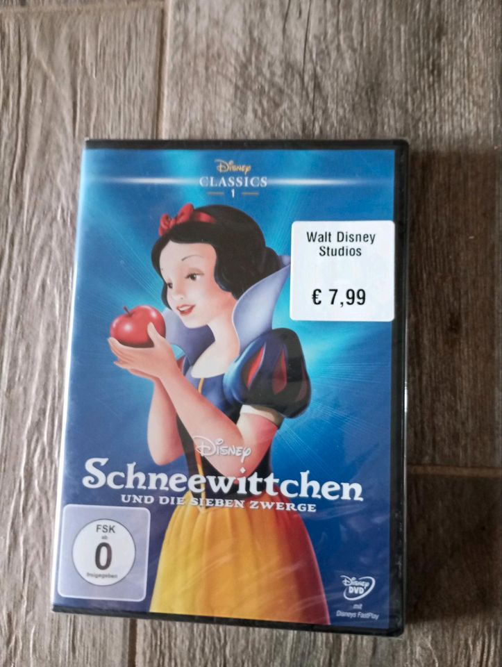 Disney Princess Schneewittchen und die 7 Zwerge DVD Film in Wasserleben