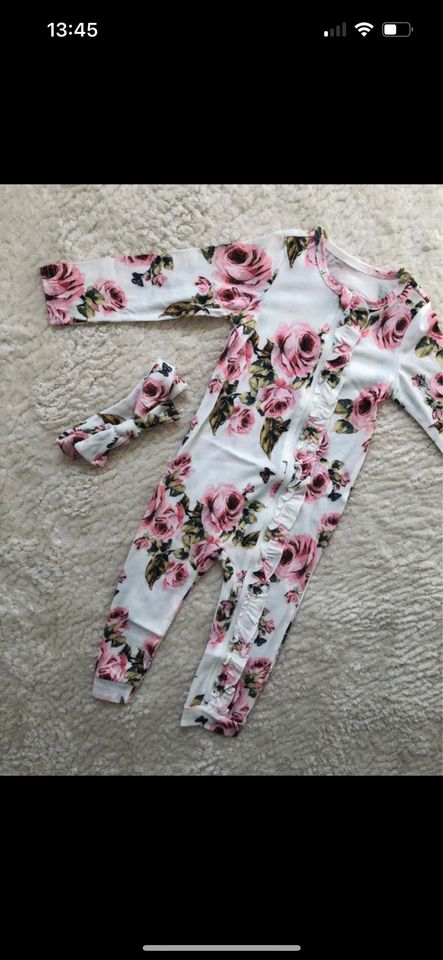 Schlafanzug Haarband Strampler Anzug gerippt Blumenmuster NEU 98 in  Nordrhein-Westfalen - Enger | Babykleidung Größe 98 kaufen | eBay  Kleinanzeigen ist jetzt Kleinanzeigen