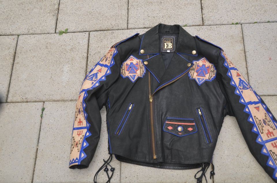 21. EB High End Leather Kombi( Echtlederjacke + Echtleder Chaps ) in Niederstetten