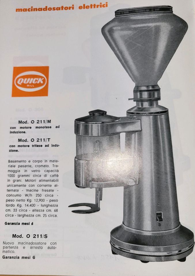 Kaffeemühle Quick mill Omre verchromt  Vintage Bj 1961 in Leinfelden-Echterdingen