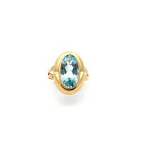 Aquamarin Ring aus 8 kt Gold - Gr 58 EU Baden-Württemberg - Leimen Vorschau