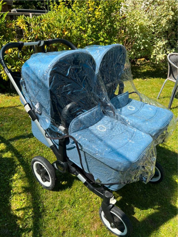 Bugaboo Donkey 2 Zwilling/Geschwisterwage Blau, sehr gute Zustand in Bretten