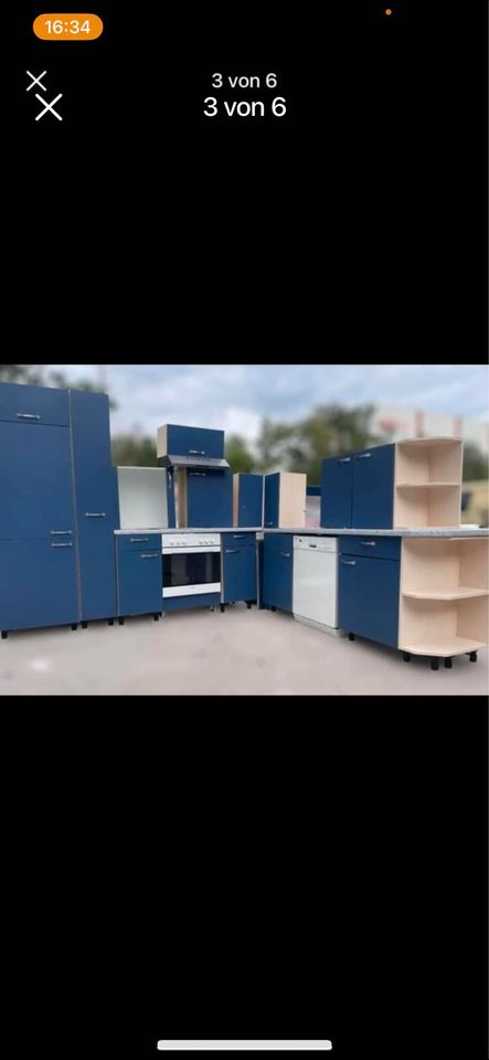 küche in farbe blau 999€ mit elektrogeräte lieferung wäre möglich in Berlin