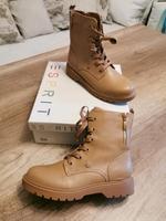 NEU Esprit Stiefelette, Boots, Schnürschuh, beige Dresden - Laubegast Vorschau
