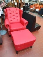 Sessel mit Hocker Relaxsessel Bedford Rot Neustadt - Hohentor Vorschau