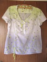 CECIL Bluse 38 40 M L Blusenshirt T-Shirt Schmetterling grau gelb Niedersachsen - Calberlah Vorschau