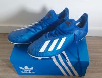 Adidas Fußballschuhe 19 x Rasen blau, Nocken/Metall, Gr. 42 2/3 Niedersachsen - Peine Vorschau