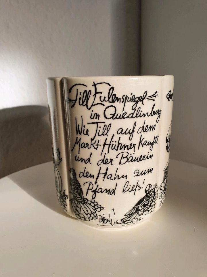 Große Tasse Jumbo Bier Rosenthal Studio Line Eulenspiegel schwarz in Leipzig