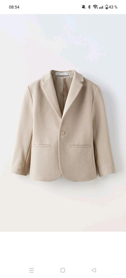 Zara Anzug Creme/ beige Junge in Hamburg