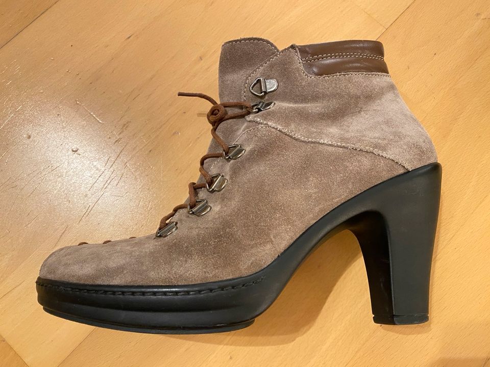 G. K. Mayer Stiefeletten Leder Gr. 38 braun neuwertig in Frankfurt am Main