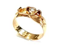 Feiner Bandring Rosè Gold 585/-14k Brillant ca.0,12ct Gr.53 grav. Hannover - Mitte Vorschau