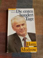 Arnold Die ersten hundert Tage Hans Modrow AUTOGRAMM Mecklenburg-Vorpommern - Weitenhagen b Greifswald Vorschau
