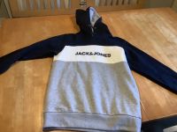 NEU mit Etikett Jack & Jones Kapuzenpulli 158 164 schwarz grau Niedersachsen - Vechta Vorschau