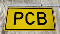 Seltenes Emailleschild PCB guter Zustand Niedersachsen - Beesten Vorschau