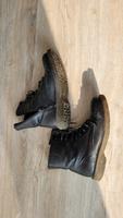 Gebrauchte Schnürstiefel aus Leder mit RV für Damen Nordrhein-Westfalen - Würselen Vorschau