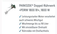 Parkside Doppel -Rührwerk 1800 W PDRW 1800 B1 Niedersachsen - Einbeck Vorschau