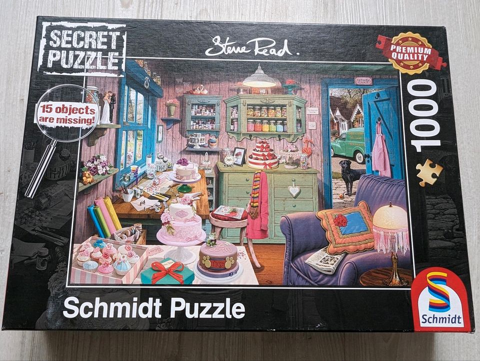 Schmidt Puzzle 1000 Teile Secret Puzzle "Großmutters Stube" in Wattenbek