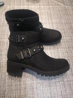 ❤ Neuwertig 40 Graceland biker boots Stiefel Stiefeletten Schwarz Obervieland - Kattenturm Vorschau