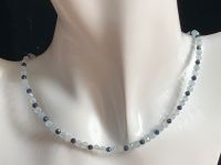 Choker/Collier/Kette mit Aquamarin und Saphir Perlen Bayern - Attenkirchen Vorschau